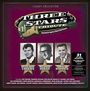 Titel: "Three Stars Tribute". Fotos von Ritchie Valens, Buddy Holly, Big Bopper. 31 Aufnahmen. Auflistung von Künstlernamen.