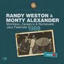 "Randy Weston & Monty Alexander, Montreux, Zaragoza & Ramatuelle Jazz Festivals 1988" steht auf einer Retro-Fotocollage.