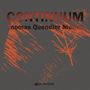 „CONTINUUM“ und „Thomas Quendler Motion“ in Rot auf Grau. Rote, unregelmäßige Linien als Hintergrund. QUINTON Logo unten.