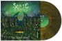 "Static Abyss", "The Dying Hunt". Cover zeigt eine grüne, fantasievolle Landschaft mit futuristischen Strukturen. Vinylplatte.