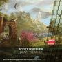 "SCOTT WHEELER CRAZY WEATHER" und "BMOP SOUND" über einer Landschaft mit Tieren und Ruinen; orchestrales Thema.