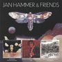 Oben steht „JAN HAMMER & FRIENDS“. Darunter drei Alben: „The First Seven Days“, „Live“, „Like Children“. Ein Schmetterling im Hintergrund.