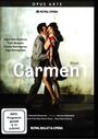 "Carmen" von Bizet; Aigul Akhmetshina, Piotr Beczała. Szene: Mann hält Frau in leidenschaftlicher Umarmung.