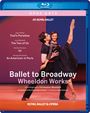 Texte: "Fool's Paradise", "The Two of Us", "Us", "An American in Paris", "Ballet to Broadway". Tänzer in Pose auf Bühne.
