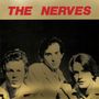 Oben steht "THE NERVES" in roten Buchstaben. Darunter sind drei Männer in Schwarz-Weiß dargestellt.