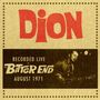 Dion: Live At The Bitter End 1971, CD