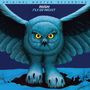 Text: "Original Master Recording", "Rush", "Fly by Night". Illustration einer Nachteule mit gelbem Blick, ausgebreiteten Flügeln.