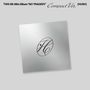 Texte oben: "TWS 5th Mini Album 'NO TRAGEDY' Compact Ver. (HUSH)". Mittig ein elegantes, ovales "H"-Logo.