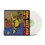 "King Gizzard and the Lizard Wizard" auf buntem Cover mit futuristischem Monster und psychedelischen Mustern.