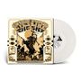 Albumcover mit Text "King Gizzard & The Lizard Wizard: Eyes Like the Sky". Western-Thematik, weiße Vinylplatte im Hintergrund.
