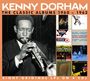 Kenny Dorham spielt Trompete. Texte erwähnen klassische Alben von 1960-1962 auf 4 CDs. Verschiedene Albumcover sind zu sehen.