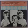 Cover von "THE FLEETWOODS Come Softly To Me", zeigt drei lächelnde Personen in Schwarzweiß.