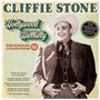 Schriftzug: "CLIFFIE STONE", "Hollywood Hillbilly". Darunter ein Mann in Cowboykleidung lächelnd, Hände am Gürtel.