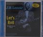 CD-Cover von J.B. Lenoir, "Let's Roll", mit Schwarz-Weiß-Foto von Lenoir in gestreiftem Anzug und Gitarre.