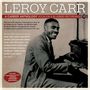 "LEROY CARR: A Career Anthology. 130-track 6-CD collection. Features Francis 'Scrapper' Blackwell." Ein Mann spielt Klavier.
