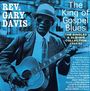 "Rev. Gary Davis: The King of Gospel Blues. The Singles & Albums Collection 1935-62." Ein Mann mit Gitarre und Hut.