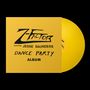 Text: "Z-Factor featuring Jesse Saunders Dance Party Album." Gelbe Schallplatte mit gelbem Cover.
