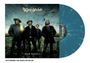 Text "The Magpie Salute", "High Water I". Fünf Menschen in Naturumgebung, blaue Vinyl-Schallplatte sichtbar.