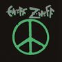Text oben: "ENUFF Z'NUFF". Darunter ein grünes Peace-Zeichen auf schwarzem Hintergrund.