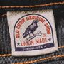 Etikett mit den Texten: "OLD CROW MEDICINE SHOW", "UNION MADE", "Made in U.S.A.", Krähe auf Schraubenschlüssel.
