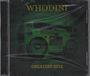 "WHODINI" oben, "GREATEST HITS" unten; grüne Boombox im Hintergrund.