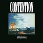 "CONTENTION" und "(artillery from heaven)" in Weiß. Darunter Explosion und Kanone vor blauem Himmel.