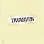 Der Text "DWARVES" ist auf einem Stück Papier in schwarz, mit Klebeband auf hellem Hintergrund befestigt.