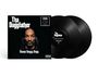 "Tha Doggfather", "Snoop Doggy Dogg". Zwei schwarze Vinylplatten. Porträt eines Mannes mit ruhigem Ausdruck.