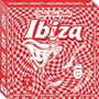 Chefs Kiss Radio Ibiza Vol 1, Hot and Spicy! Namen in einer rot-weißen Illustration mit lachenden Gesichtern und Besteck.