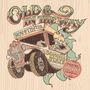 "OLD & IN THE WAY", "NOV. 4TH 1973", "SONOMA STATE", "RECORDED LIVE CALIFORNIA". Illustration eines alten Mannes im Auto.