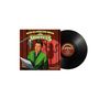 "Seth MacFarlane Sings The Muppets". Illustration eines Mannes am Mikrofon, Schatten eines Muppets im Hintergrund. Vinyl daneben.