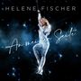 „HELENE FISCHER“ und „An meiner Seite“. Frau in glitzerndem Anzug, umgeben von Sterneneffekt auf dunklem Hintergrund.