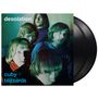 "Desolation" oben, "cuby + blizzards" unten links. Fünf Männer in blauem, grünlichem Licht auf einem Schallplattencover.