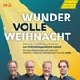 WUNDER VOLLE WEIHNACHT. Advents- und Weihnachtslieder über Lukas 2. Vier Männer vor einem bunten, festlichen Hintergrund.