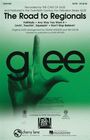"The Road to Regionals" von Glee mit Songs wie "Faithfully" und "Don't Stop Believin'". Handzeichen vor grünem Hintergrund.