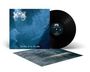 Text: "Throne of the Depths." Dunkelblaues Albumcover mit Vinyl und Booklet. Logo stilisiert und kaum lesbar.