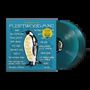"A Tribute to Fleetwood Mac" in blauen Buchstaben auf einem Cover mit Pinguin und zwei türkisfarbenen Schallplatten.