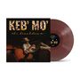 "Keb' Mo' the breakdown" steht oben auf einem Plattencover. Ein Mann sitzt entspannt in einem Theatersessel.