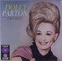 Text: "Dolly Parton", "Early Dolly". Frau mit hoher Frisur und Lächeln, lila Hintergrund.