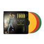 "An Evening with Todd Rundgren: The Complete Live at The Ridgefield." Drei Schallplatten in Gelb, Rot und Grün.