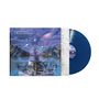 „Spirits Burning & Michael Moorcock“ ist oben links geschrieben. Ein blau-violettes Albumcover mit surrealem Motiv und blauer Vinylplatte.
