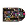 Aufschrift "Fuzztones" und "Just Once". Collage aus farbenfrohen Comic-Bildern. CD mit ähnlichem Design.
