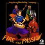 "American Balalaika Company", "Fire and Passion". Menschen in bunten, traditionellen Kleidern mit Instrumenten und Tänzerin.