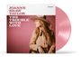 Texte: "JOANNE SHAW TAYLOR", "THE TROUBLE WITH LOVE". Frau mit Hut, Gitarre im rosa Vinyl-Design.