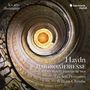 Text: "Haydn Harmoniemesse, Missa Brevis Sancti Joannis de Deo, Les Arts Florissants, William Christie". Spiralförmige Treppe.