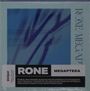 Text: "RONE MEGAPTERA" und "RONE’s long-awaited album...unique place in electronic music." Blau-schwarze abstrakte Linien.