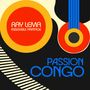 "Ray Lema Ensemble Partage. Passion Congo." Grafische Kunst mit farbigen Kreisen und geschwungenen Linien.