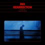 Text: "M83 RESURRECTION A Bi Gan Film Original Soundtrack". Ein blau beleuchteter Mensch auf einer Brücke.
