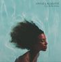 Oben der Text: "ANNIE LALALOVE Let It Be Blue". Darunter eine Frau mit geschlossenen Augen in klarem, blauem Wasser.