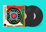 "Don Cherry Sunrise" steht oben. Darunter ein buntes, abstraktes Kunstwerk und zwei schwarze Vinyl-Schallplatten.